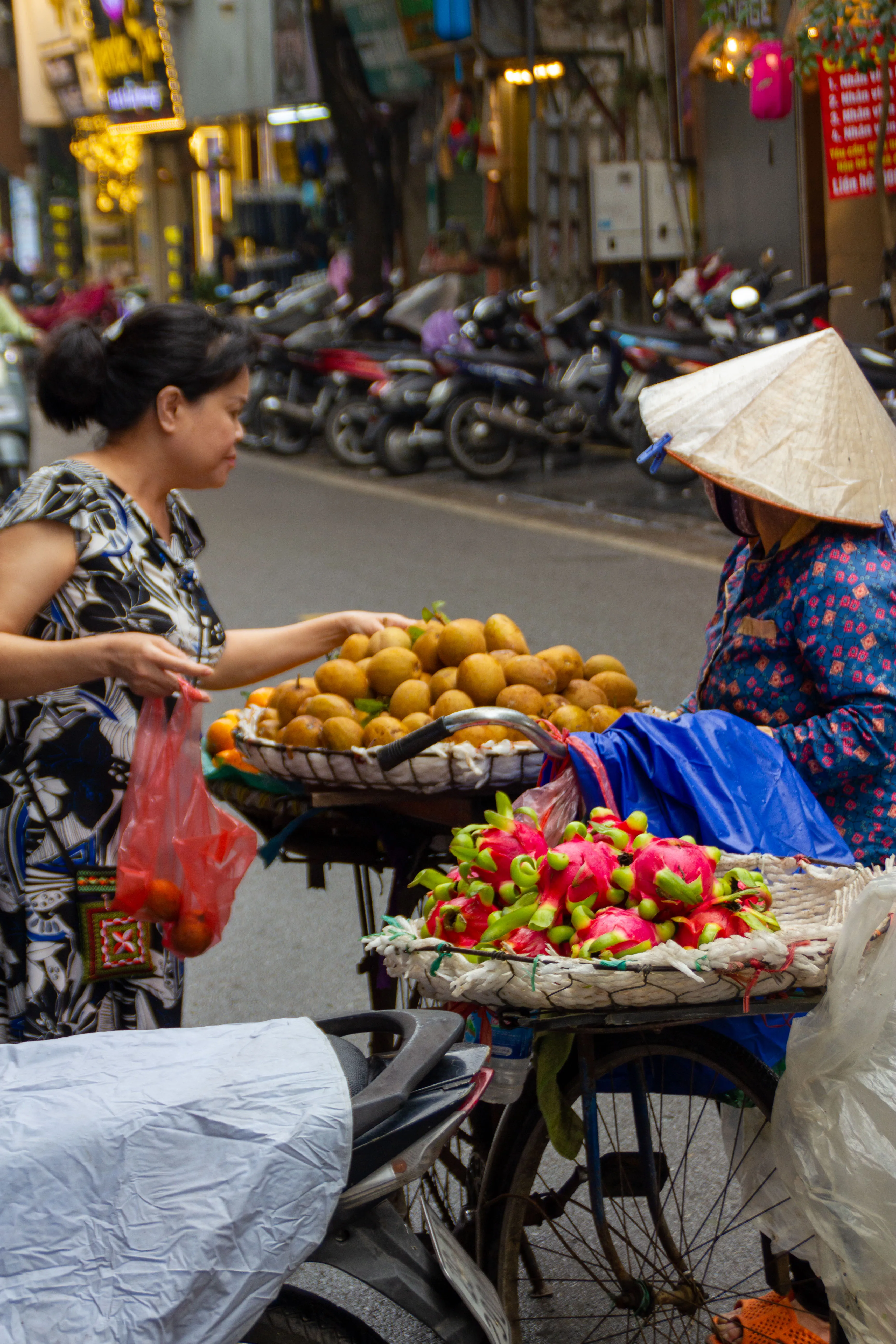Buying produce locally