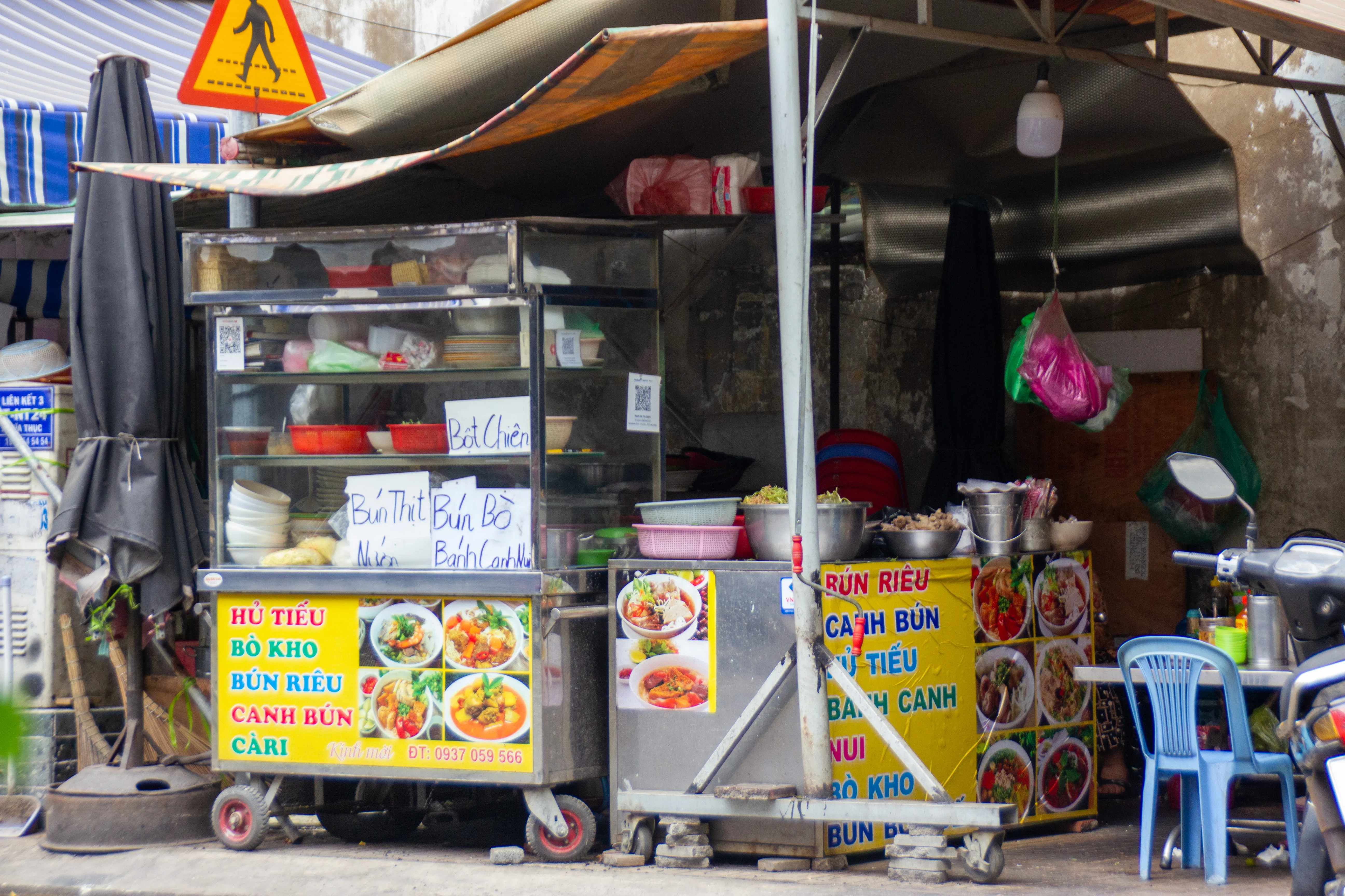 Street stall by market.